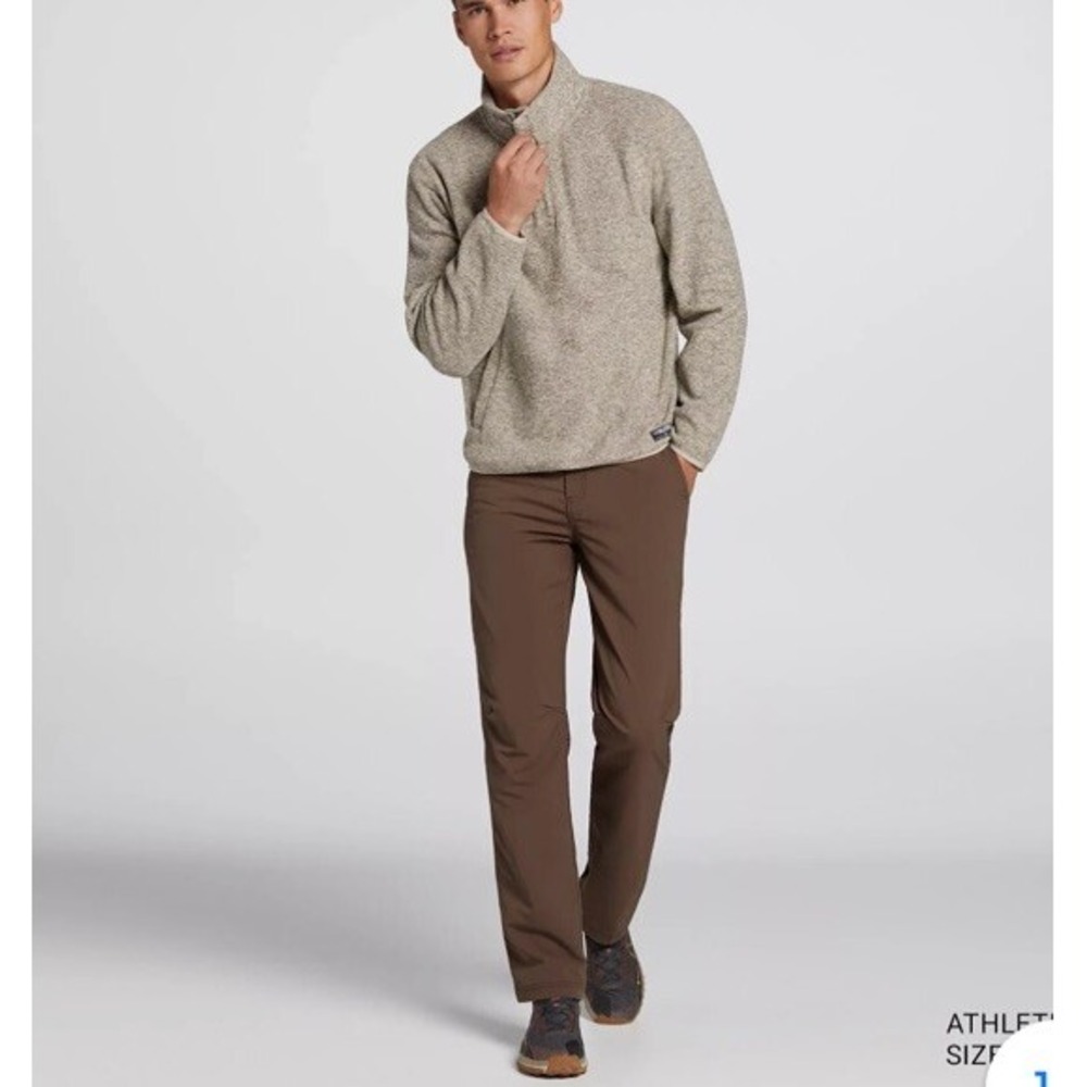 Alpine Design Men's Retreat Quarter Snap Fleece Medium Heather Tan